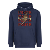 Navy wrestling mama Heavyweight Hoodie - MaliasSmallBusiness