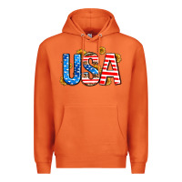 Carrot usa sunflower Premium Hoodie - AdoDesignShop