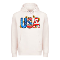 Pale Pink usa sunflower Premium Hoodie - AdoDesignShop