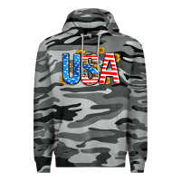 Slate Camo usa sunflower Premium Hoodie - AdoDesignShop