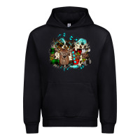 Black love wood slice ornament Urban Hoodie - JahusDesignShop