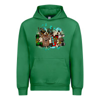 Emerald love wood slice ornament Urban Hoodie - JahusDesignShop