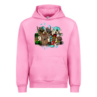 Fuchsia Pink love wood slice ornament Urban Hoodie - JahusDesignShop