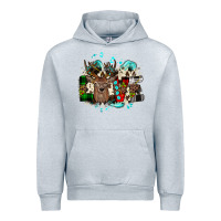 Heather Grey love wood slice ornament Urban Hoodie - JahusDesignShop