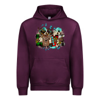 Mauve Wine love wood slice ornament Urban Hoodie - JahusDesignShop