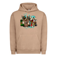 Pigment Burro love wood slice ornament Urban Hoodie - JahusDesignShop