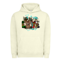 Love Wood Slice Ornament Urban Hoodie | Teevron
