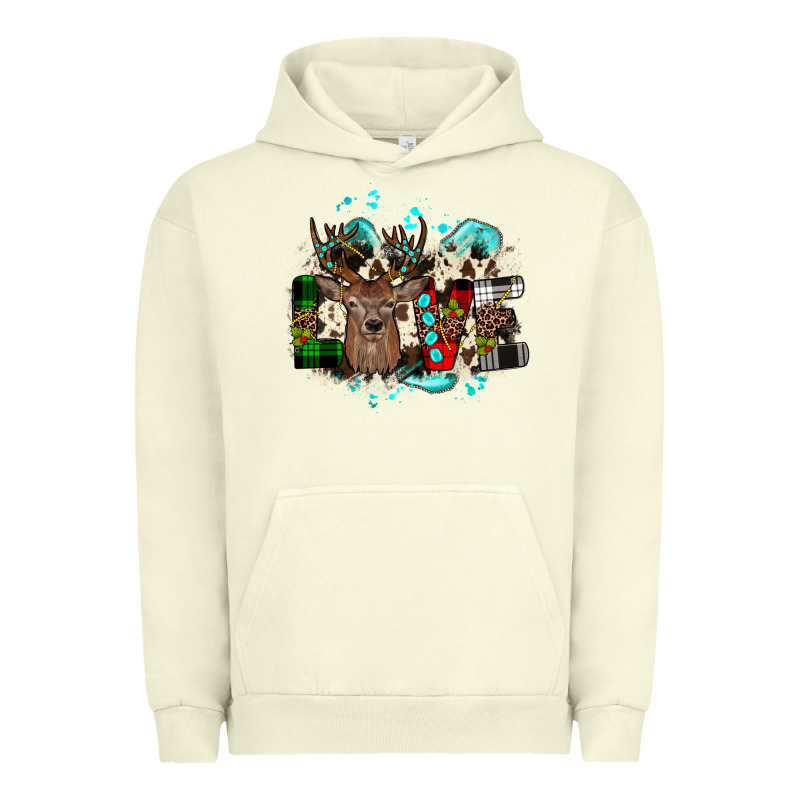 Love Wood Slice Ornament Urban Hoodie by JahusDesignShop | Teevron