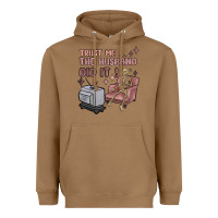 Toasted Coconut trust me the husband did it Heavyweight Hoodie - MaliasSmallBusiness