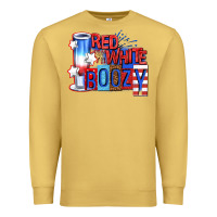 Antique Gold red white boozy billie wilder Premium Sweatshirt - texasbilliewilder