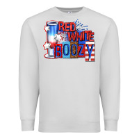 Dove Grey red white boozy billie wilder Premium Sweatshirt - texasbilliewilder