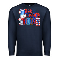 Navy red white boozy billie wilder Premium Sweatshirt - texasbilliewilder