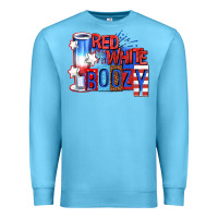 Ocean Blue red white boozy billie wilder Premium Sweatshirt - texasbilliewilder