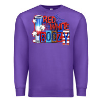 Purple red white boozy billie wilder Premium Sweatshirt - texasbilliewilder