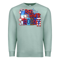 Seafoam red white boozy billie wilder Premium Sweatshirt - texasbilliewilder
