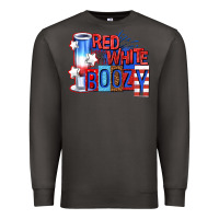 Smoke red white boozy billie wilder Premium Sweatshirt - texasbilliewilder