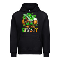 Black one lucky  cowboy with hat and boots Urban Hoodie - AdoDesignShop