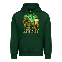 Forest Green one lucky  cowboy with hat and boots Urban Hoodie - AdoDesignShop