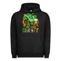 Pigment Black one lucky  cowboy with hat and boots Urban Hoodie - AdoDesignShop