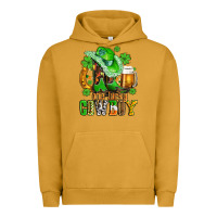 Pigment Peanut Butter one lucky  cowboy with hat and boots Urban Hoodie - AdoDesignShop