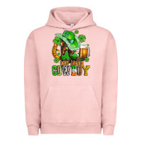 Pigment Salmon one lucky  cowboy with hat and boots Urban Hoodie - AdoDesignShop