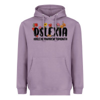 Lavender dslexia awareness month Heavyweight Hoodie - MaliasSmallBusiness