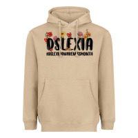 Mushroom dslexia awareness month Heavyweight Hoodie - MaliasSmallBusiness