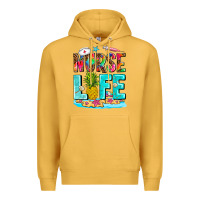 Mustard nurse life summer Premium Hoodie - AdoDesignShop