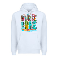 White nurse life summer Premium Hoodie - AdoDesignShop