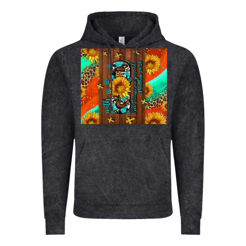With God All Things Are Possible Vintage Hoodie by AdoDesignShop | Teevron
