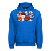 Cobalt Nurse Coffee Cups Urban Hoodie - Artiststas