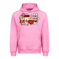 Fuchsia Pink Nurse Coffee Cups Urban Hoodie - Artiststas