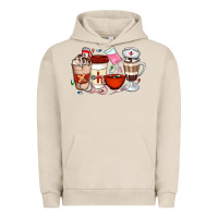Pigment French Oak Nurse Coffee Cups Urban Hoodie - Artiststas