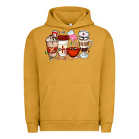 Pigment Peanut Butter Nurse Coffee Cups Urban Hoodie - Artiststas