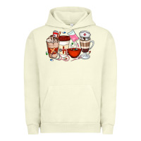 Pigment Pistachio Nurse Coffee Cups Urban Hoodie - Artiststas