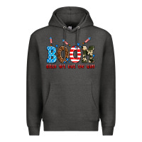Charcoal Heather boom bitch get out the way Premium Hoodie - AdoDesignShop