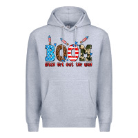 Heather Grey boom bitch get out the way Premium Hoodie - AdoDesignShop