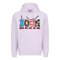 Lilac boom bitch get out the way Premium Hoodie - AdoDesignShop