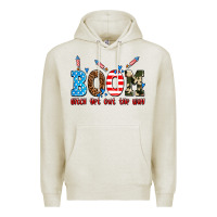 Oatmeal Heather boom bitch get out the way Premium Hoodie - AdoDesignShop