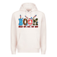 Pale Pink boom bitch get out the way Premium Hoodie - AdoDesignShop