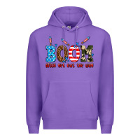 Purple boom bitch get out the way Premium Hoodie - AdoDesignShop