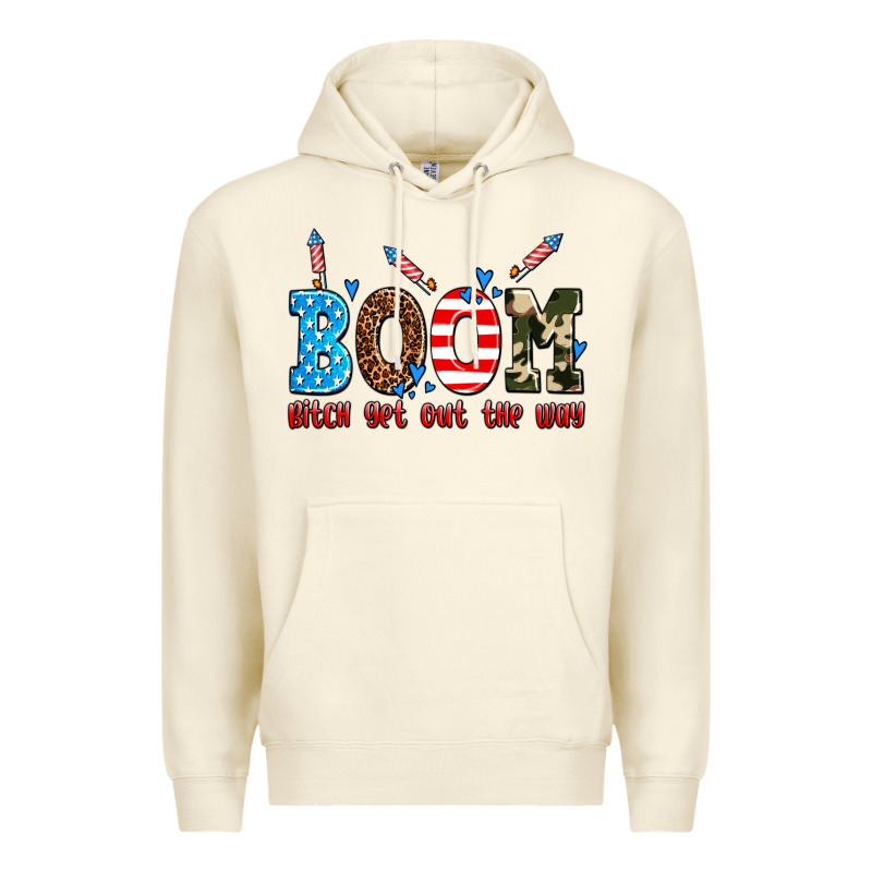 Boom Bitch Get Out The Way Premium Hoodie by AdoDesignShop | Teevron