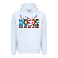 White boom bitch get out the way Premium Hoodie - AdoDesignShop