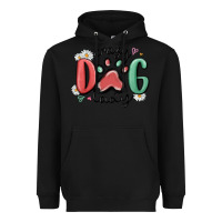 Black crazy dog lady Heavyweight Hoodie - MaliasSmallBusiness