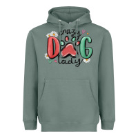 Sage crazy dog lady Heavyweight Hoodie - MaliasSmallBusiness