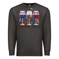 Smoke red wine and blue wine glasses Premium Sweatshirt - texasbilliewilder