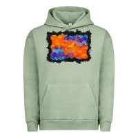 Pigment Oil Green halloween bat background Urban Hoodie - BundleAndBundleShop