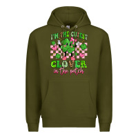 Army Green i'm the cutest clover in the patch Premium Hoodie - Artiststas