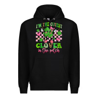 Black i'm the cutest clover in the patch Premium Hoodie - Artiststas
