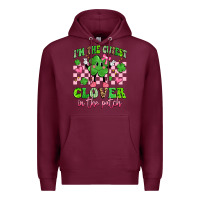 Burgundy i'm the cutest clover in the patch Premium Hoodie - Artiststas